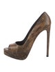 Alaïa Leather Animal Print Pumps