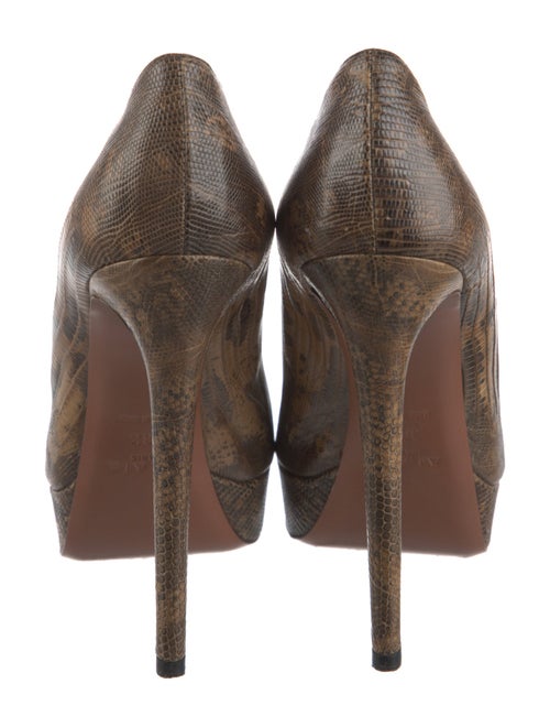 Alaïa Leather Animal Print Pumps