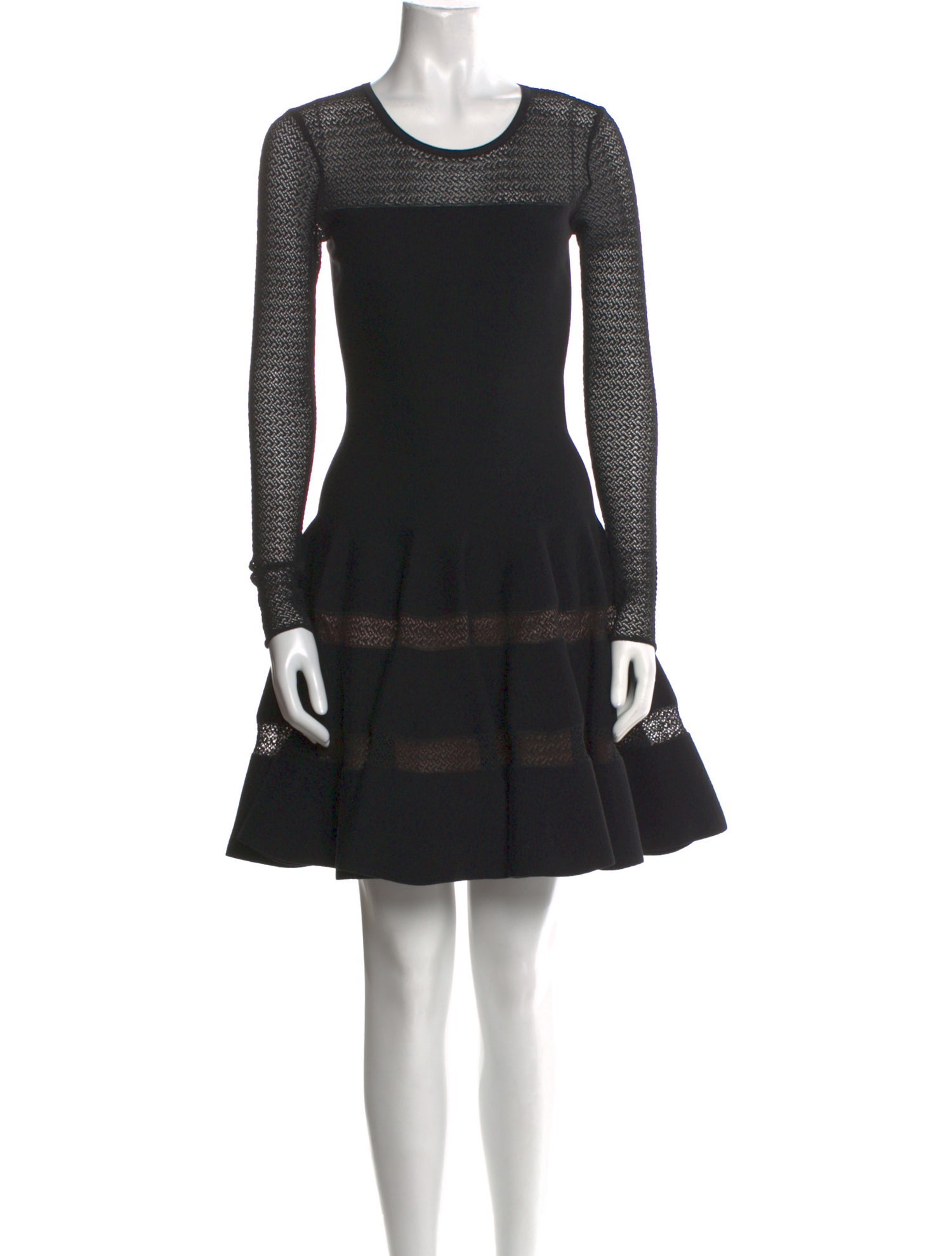 Alaïa Scoop Neck Mini Dress