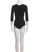 Alaïa V-Neck Three-Quarter Sleeve Bodysuit