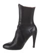 Alaïa Leather Eyelet Trim Boots