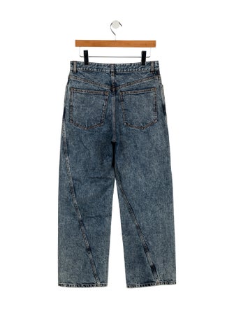 Alaïa High-Rise Wide Leg Jeans