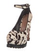Alaïa Ponyhair Animal Print Pumps