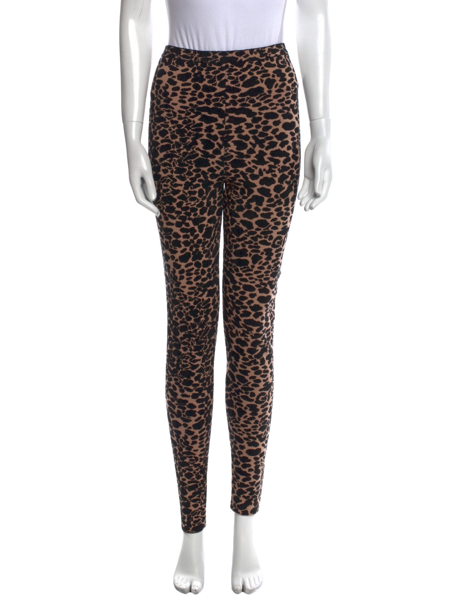 Alaïa Animal Print Skinny Leg Pants w/ Tags