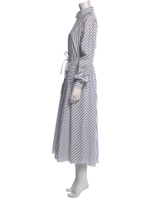Alaïa Striped Long Dress