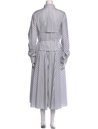 Alaïa Striped Long Dress