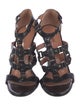Alaïa Leather Studded Accents Gladiator Sandals