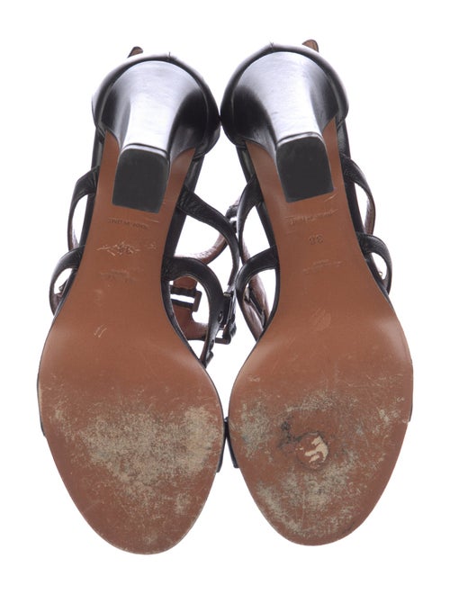 Alaïa Leather Studded Accents Gladiator Sandals