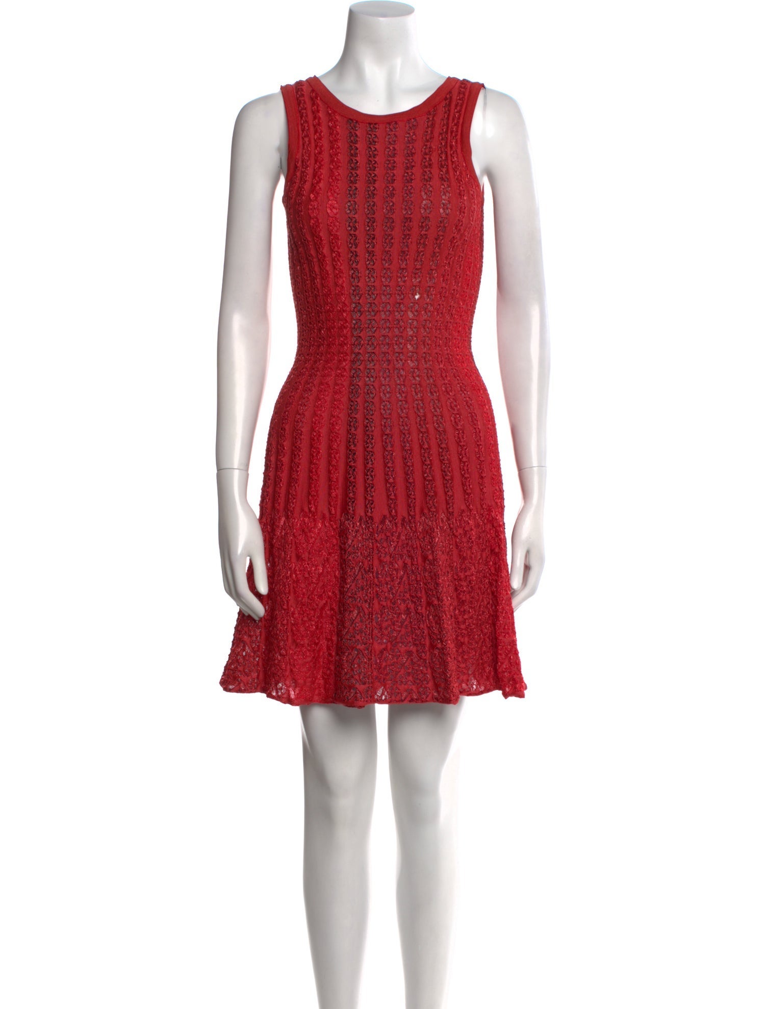 Alaïa Scoop Neck Mini Dress
