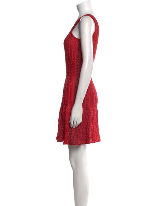 Alaïa Scoop Neck Mini Dress