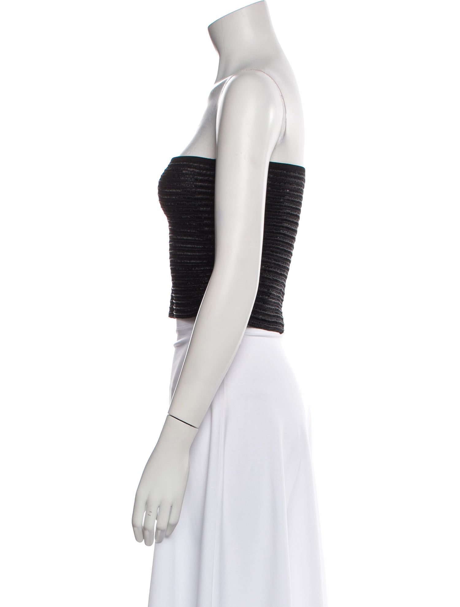 Alaïa Strapless Crop Top