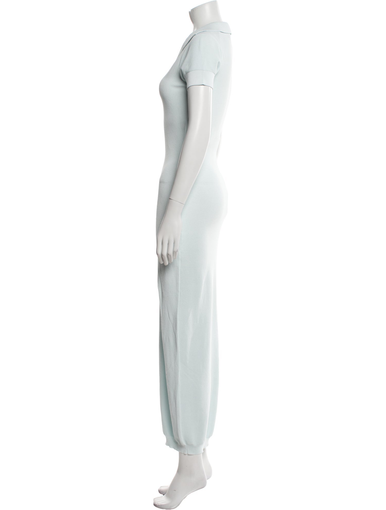 Alaïa V-Neck Long Dress