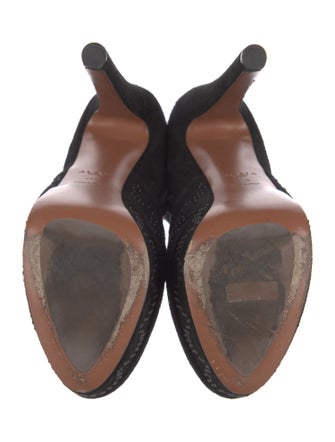 Alaïa Suede Studded Accents Sock Boots
