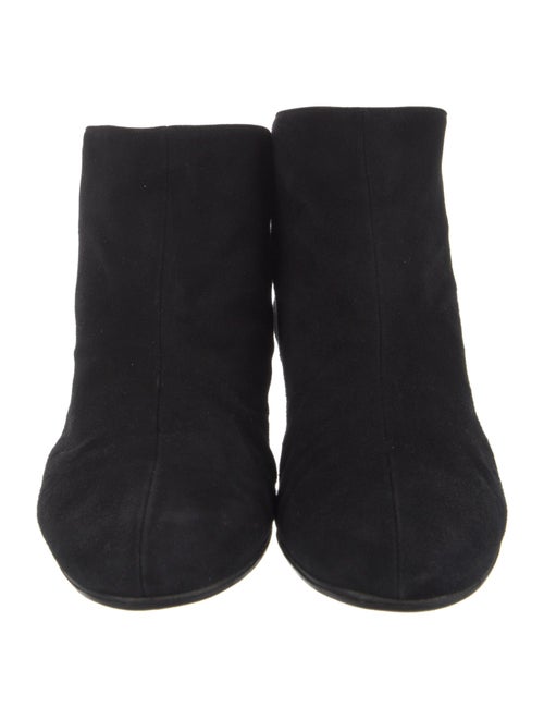 Alaïa Suede Leather Trim Embellishment Boots