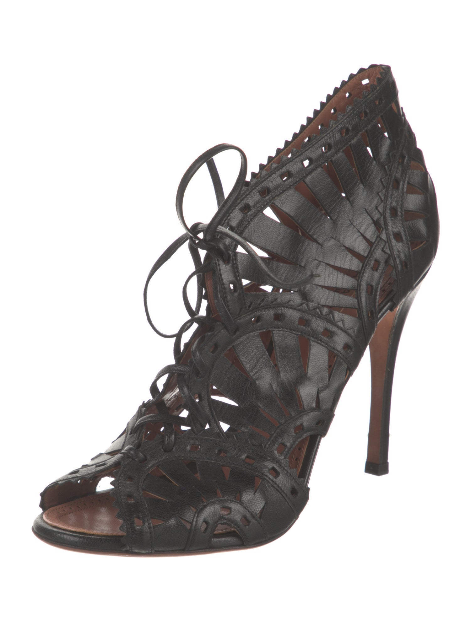 Alaïa Leather Sandals