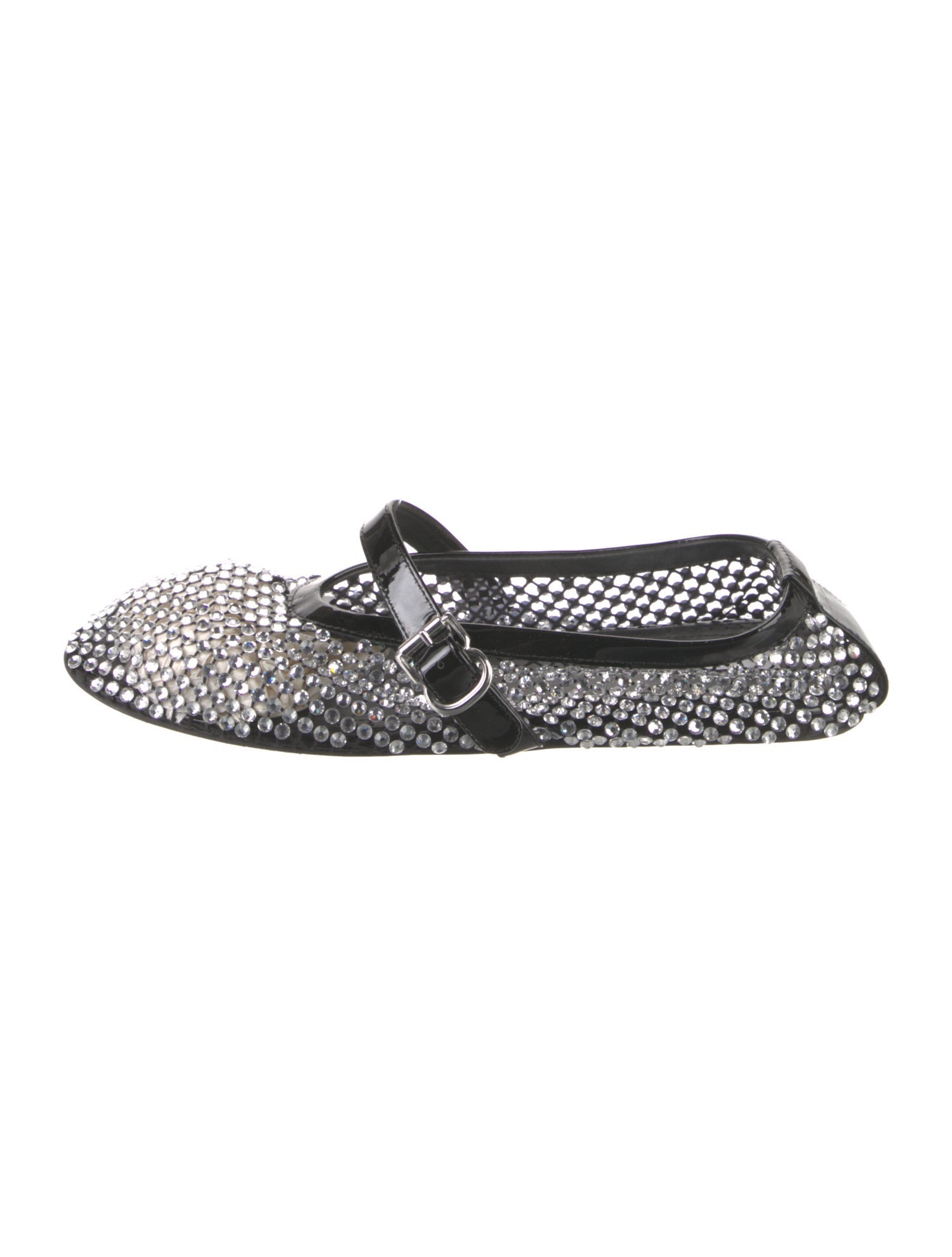 Alaïa Mesh Printed Mary Jane Flats