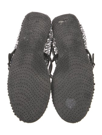 Alaïa Mesh Printed Mary Jane Flats