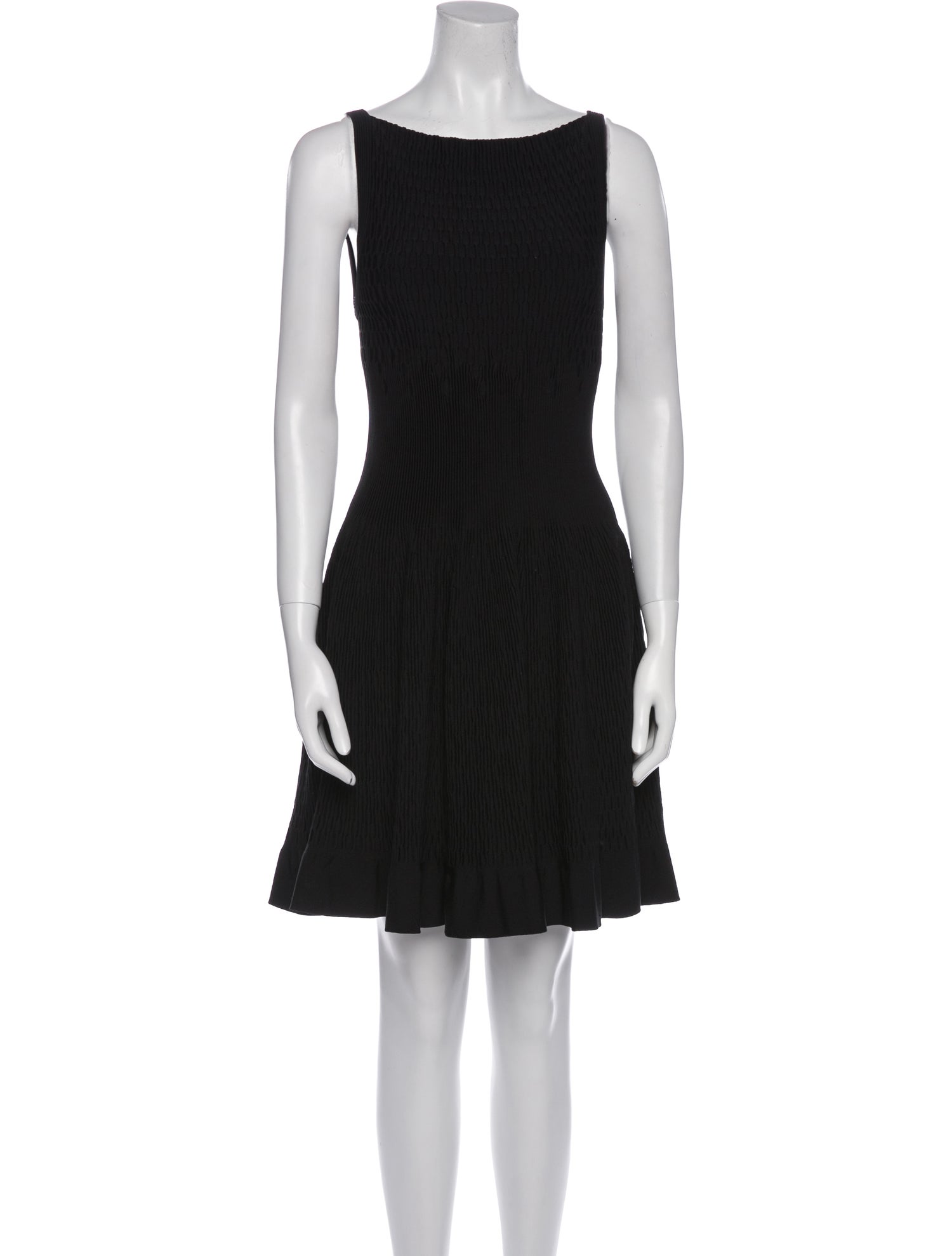 Alaïa Bateau Neckline Mini Dress