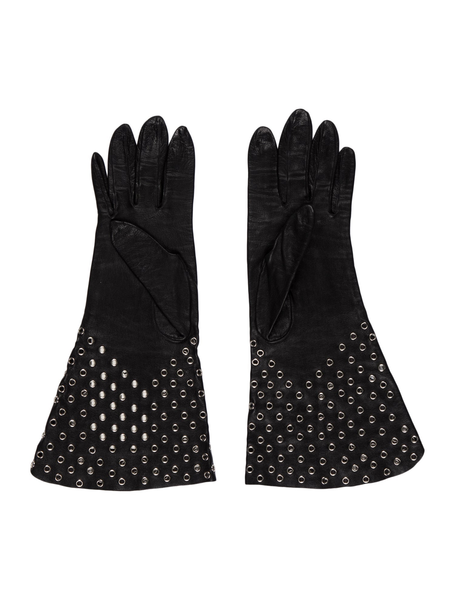 Alaïa Embellished Leather Gloves