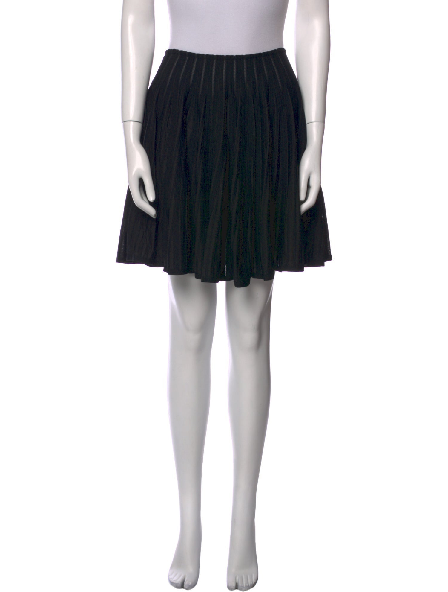 Alaïa Pleated Accents Mini Skirt