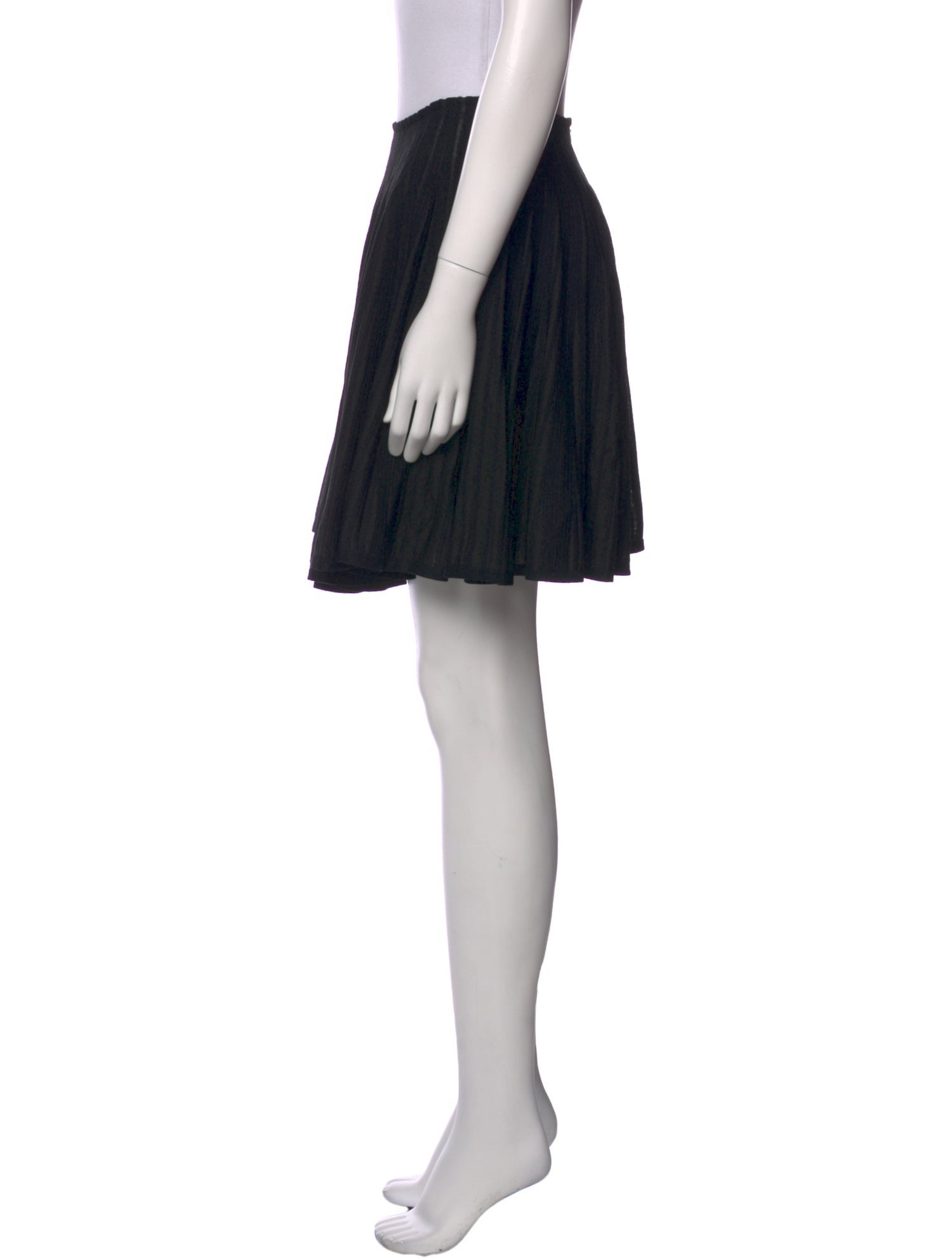 Alaïa Pleated Accents Mini Skirt