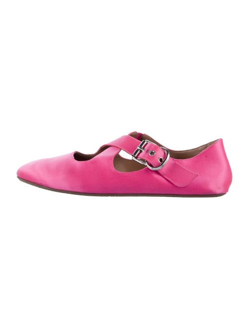 Alaïa Satin Mary Jane Flats