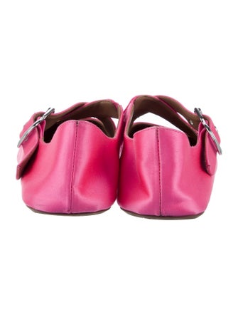 Alaïa Satin Mary Jane Flats