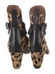 Alaïa Ponyhair Animal Print Lace-Up Boots
