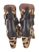 Alaïa Ponyhair Animal Print Lace-Up Boots