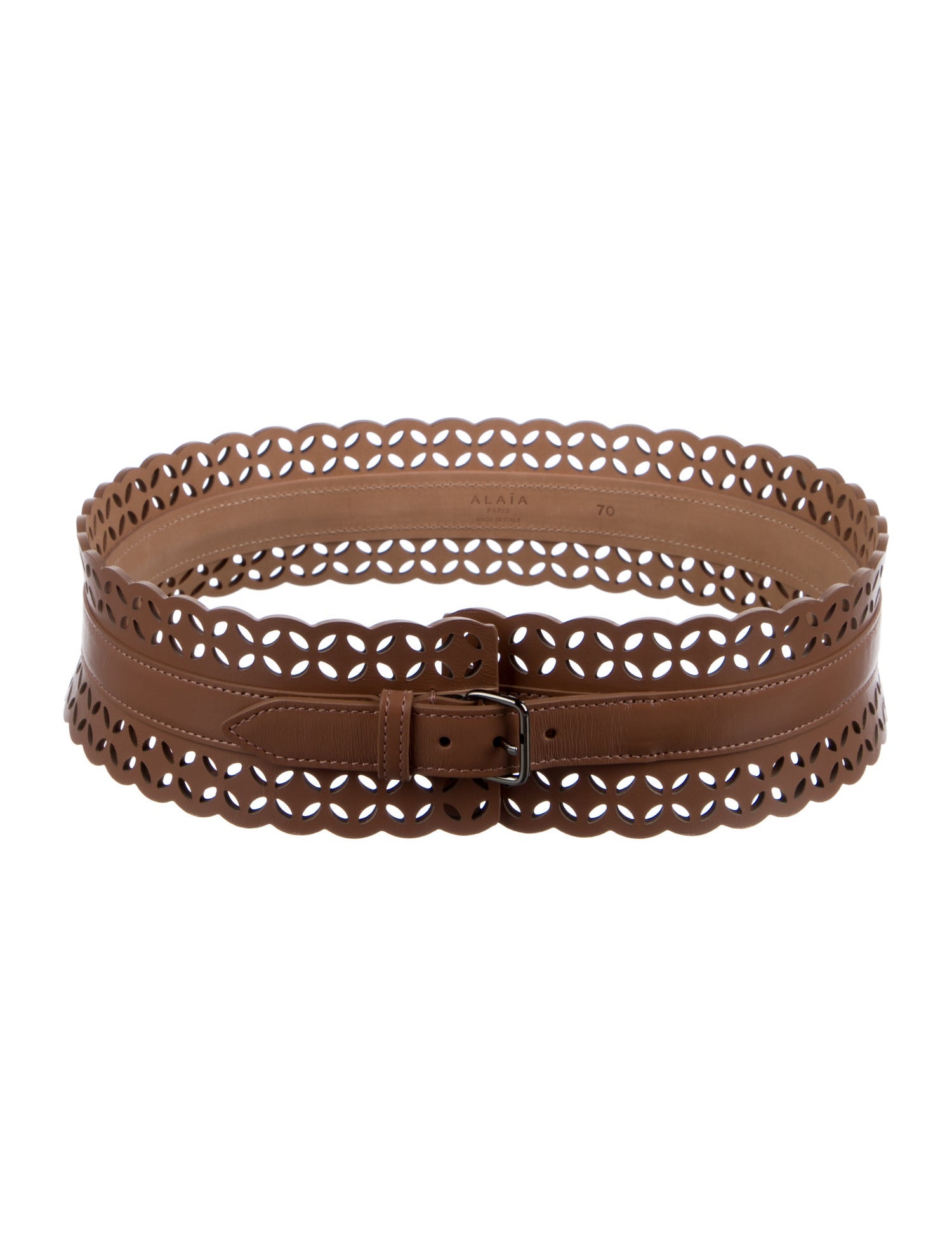 Alaïa Wide Leather Waist Belt