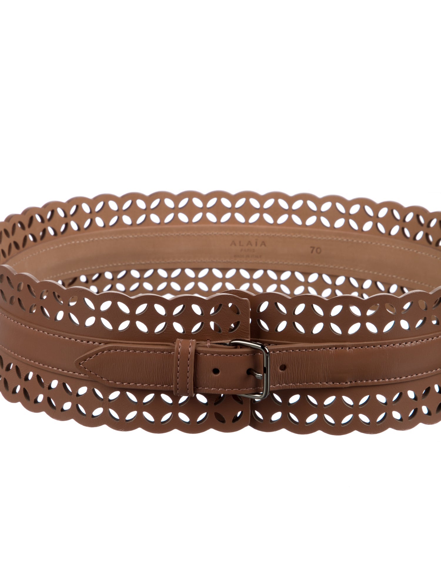 Alaïa Wide Leather Waist Belt