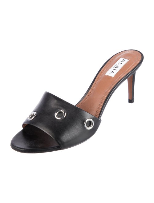 Alaïa Leather Slides