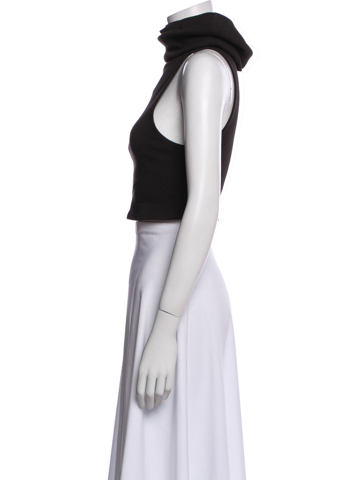 Alaïa Turtleneck Sleeveless Crop Top