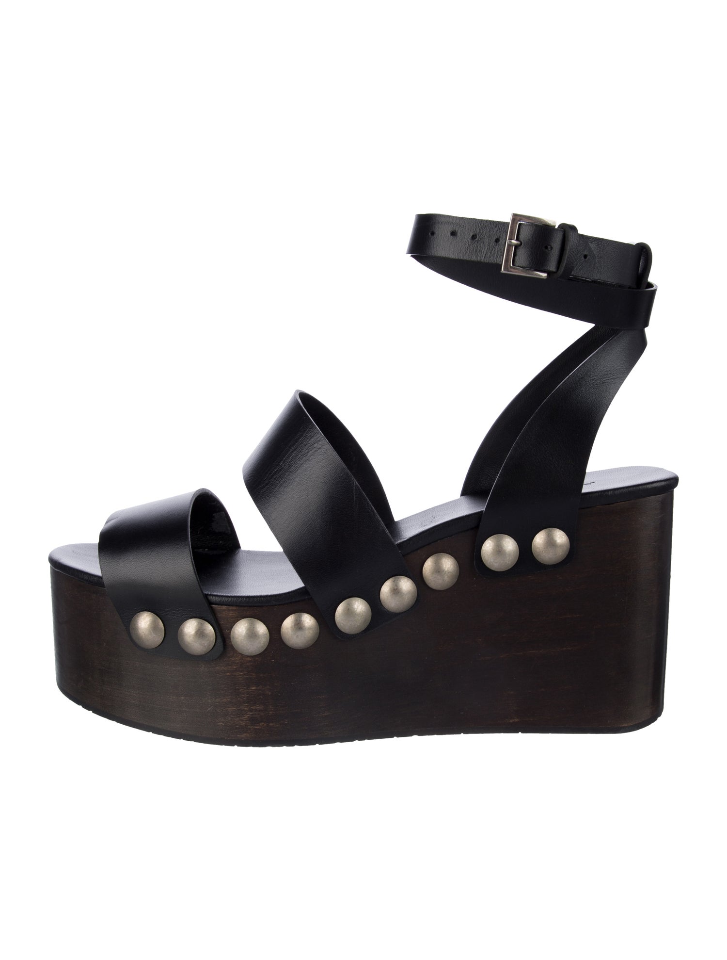 Alaïa Leather Studded Accents Sandals