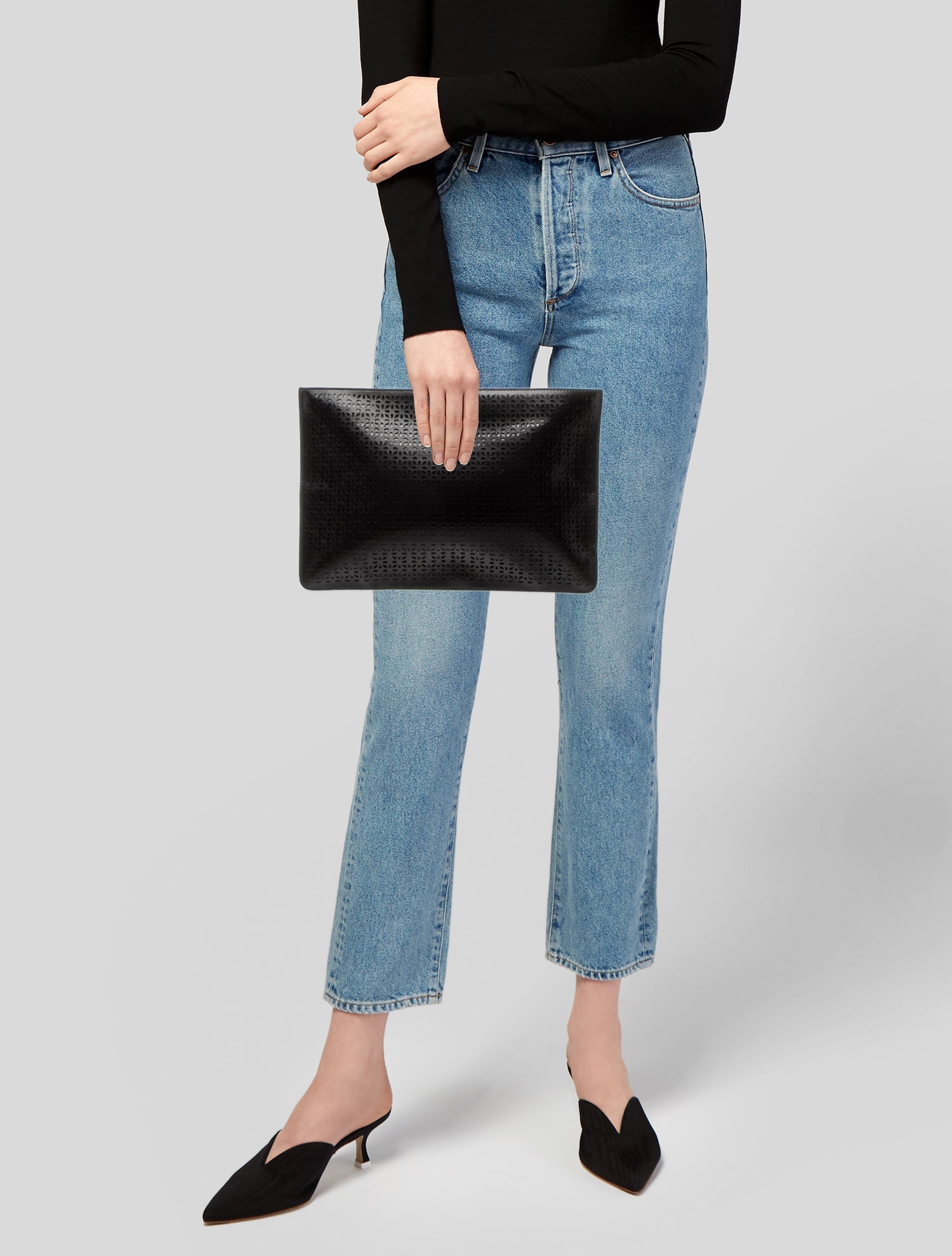 Alaïa Leather Clutch