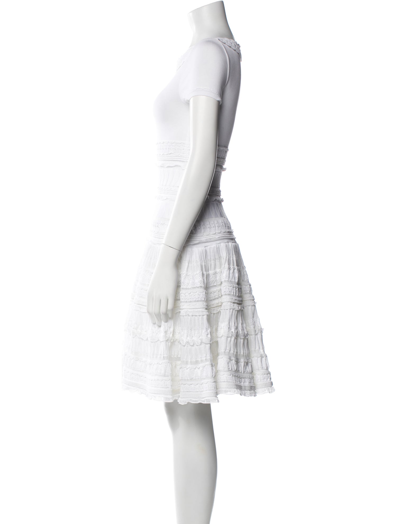 Alaïa Bateau Neckline Mini Dress