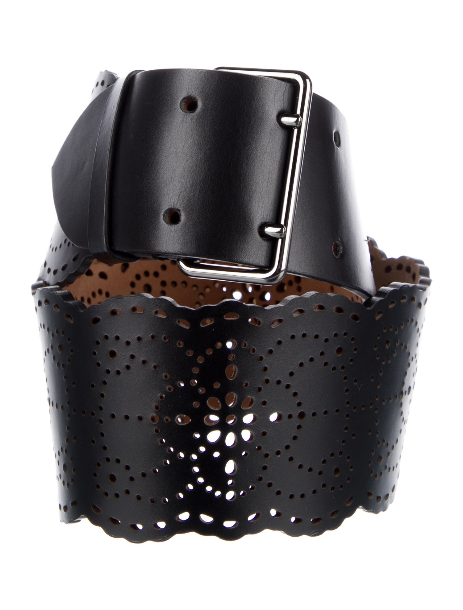 Alaïa Wide Leather Waist Belt