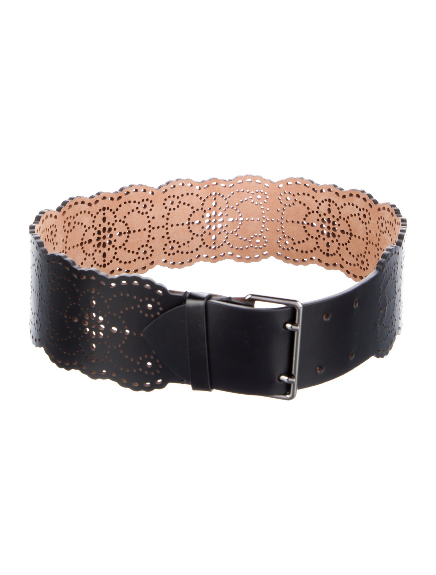 Alaïa Wide Leather Waist Belt
