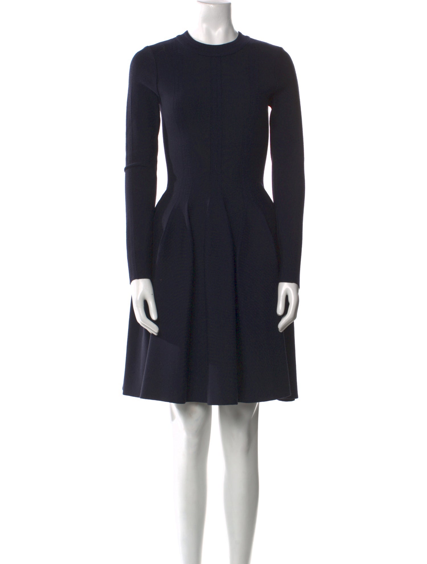 Alaïa Crew Neck Knee-Length Dress
