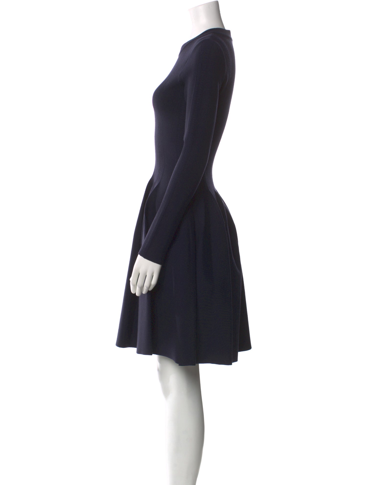 Alaïa Crew Neck Knee-Length Dress