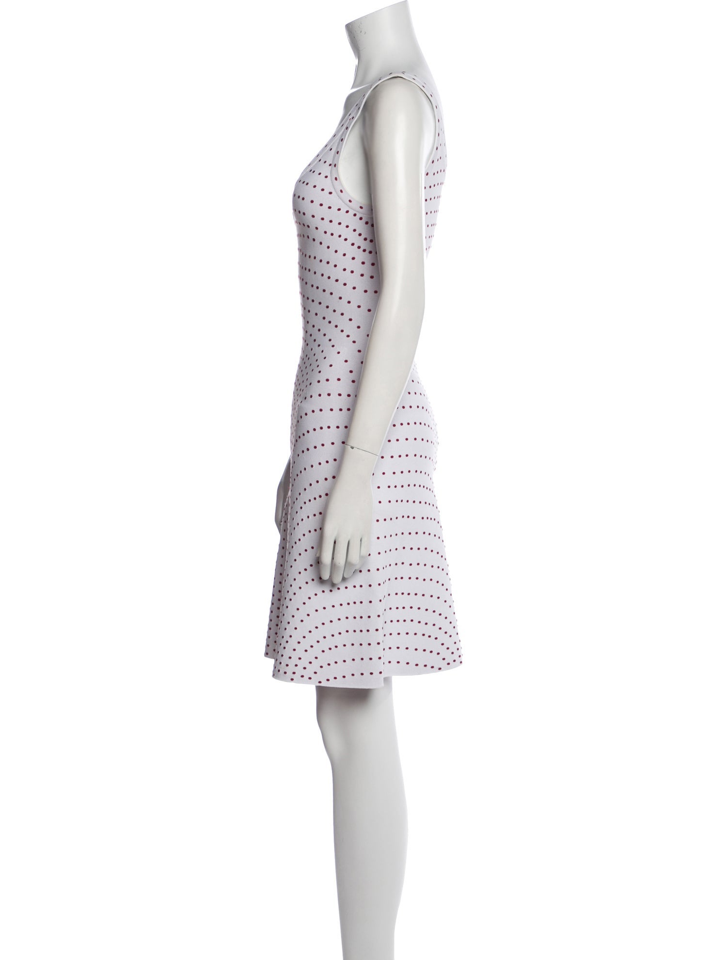Alaïa Polka Dot Print Knee-Length Dress