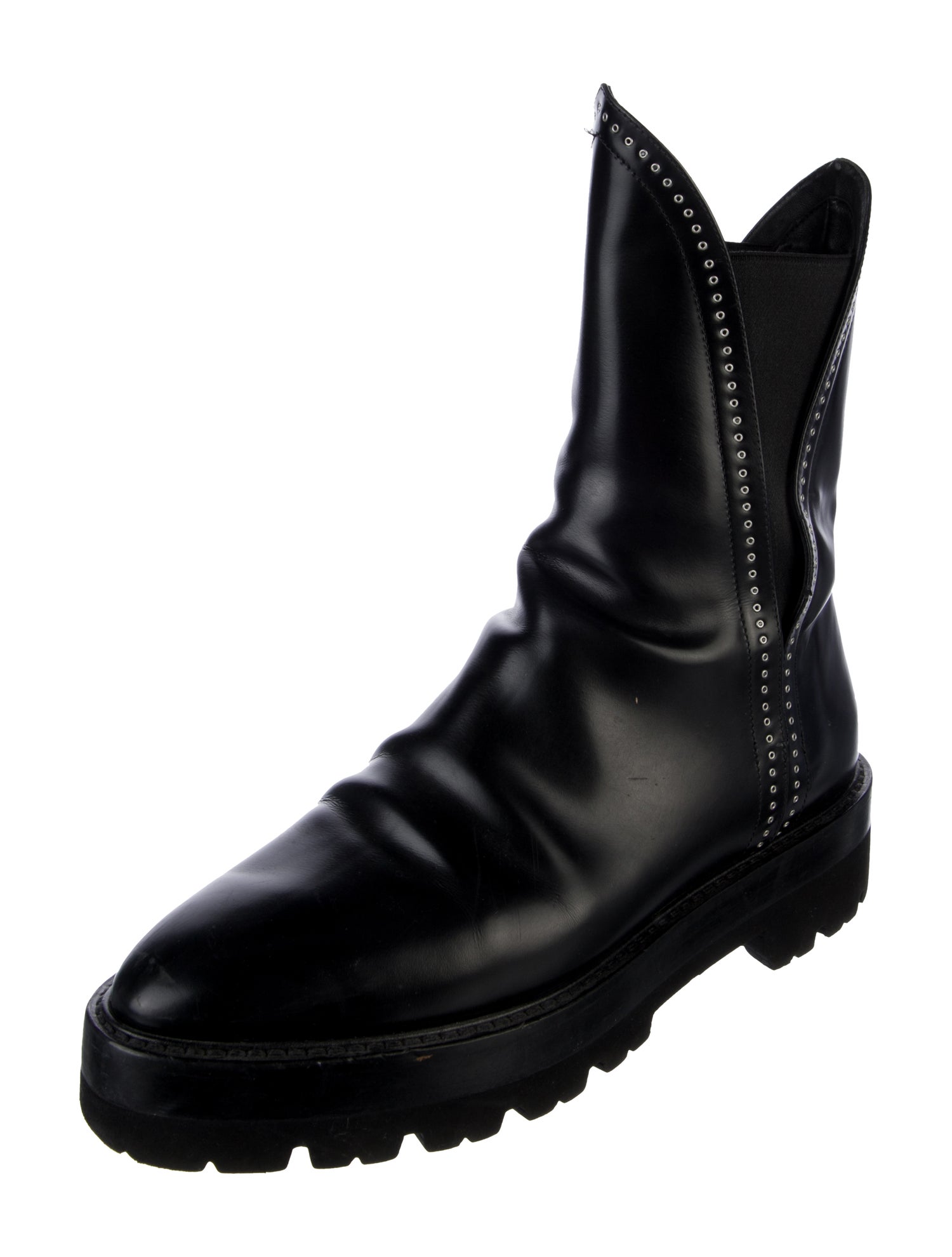 Alaïa Leather Chelsea Boots