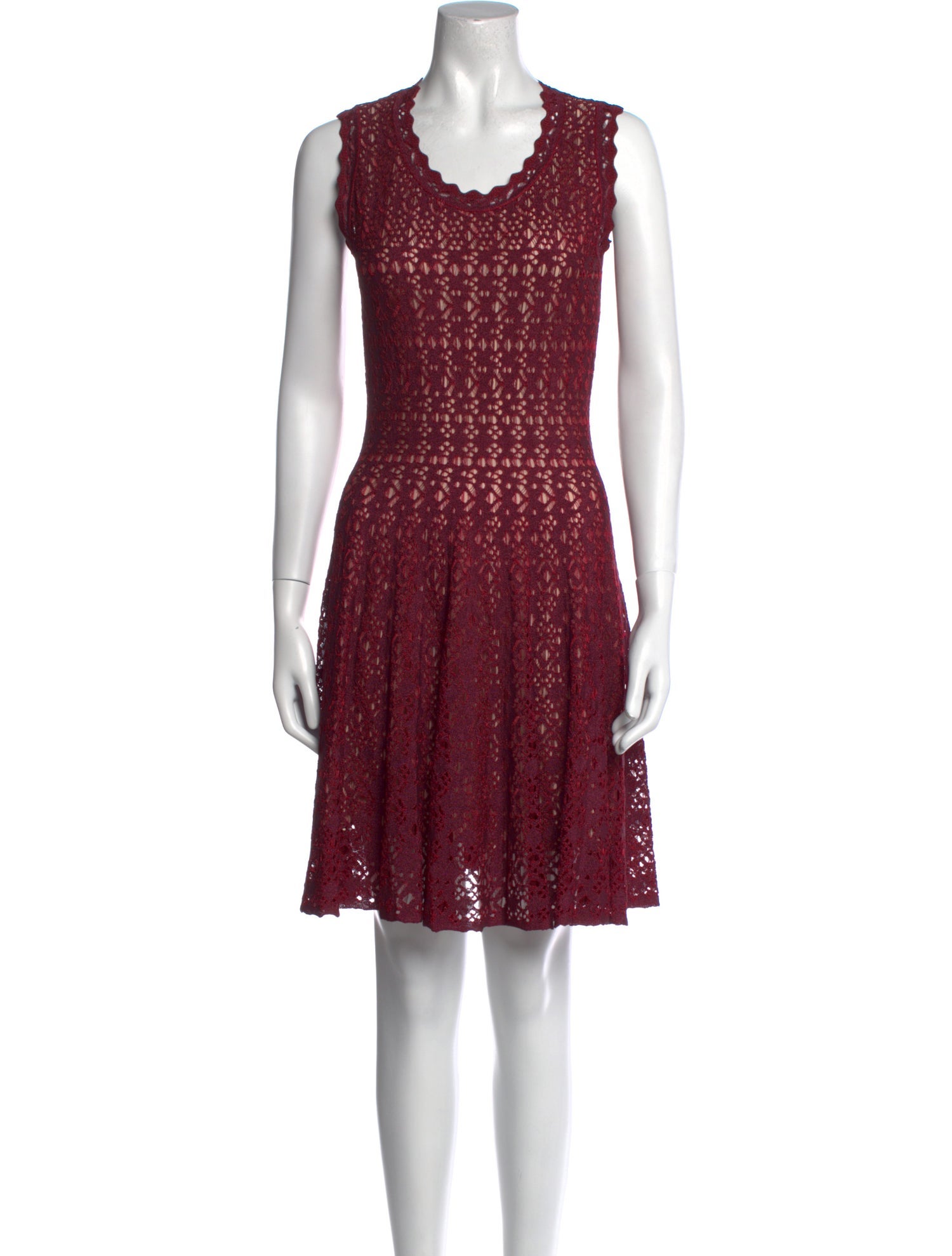 Alaïa Lace Pattern Knee-Length Dress