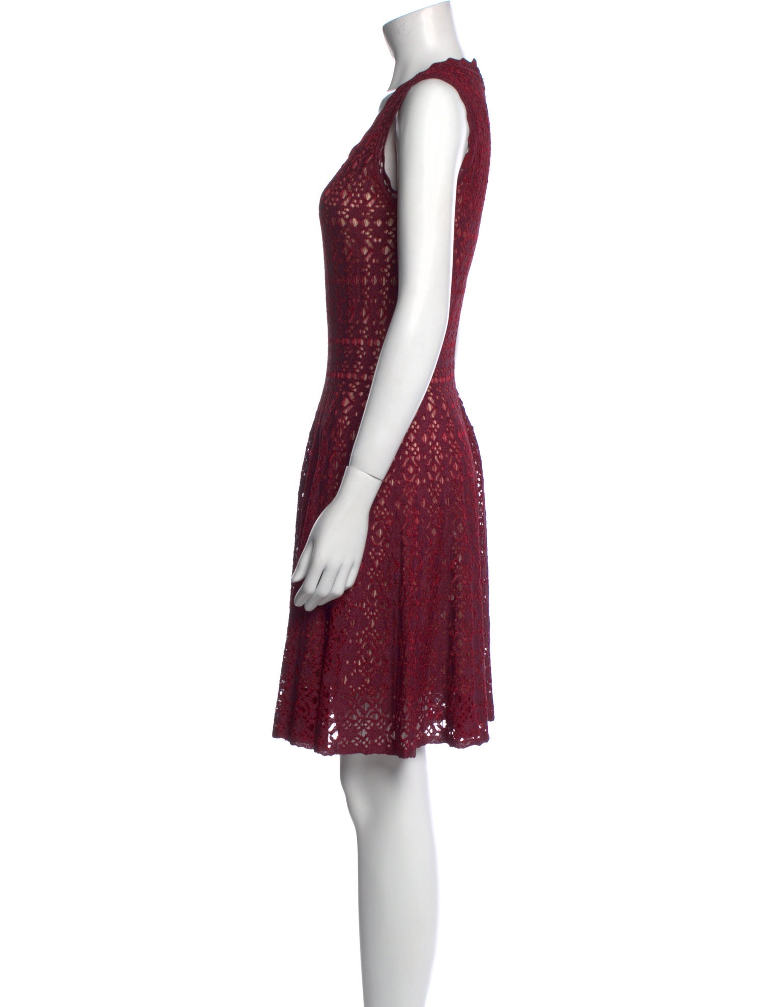 Alaïa Lace Pattern Knee-Length Dress
