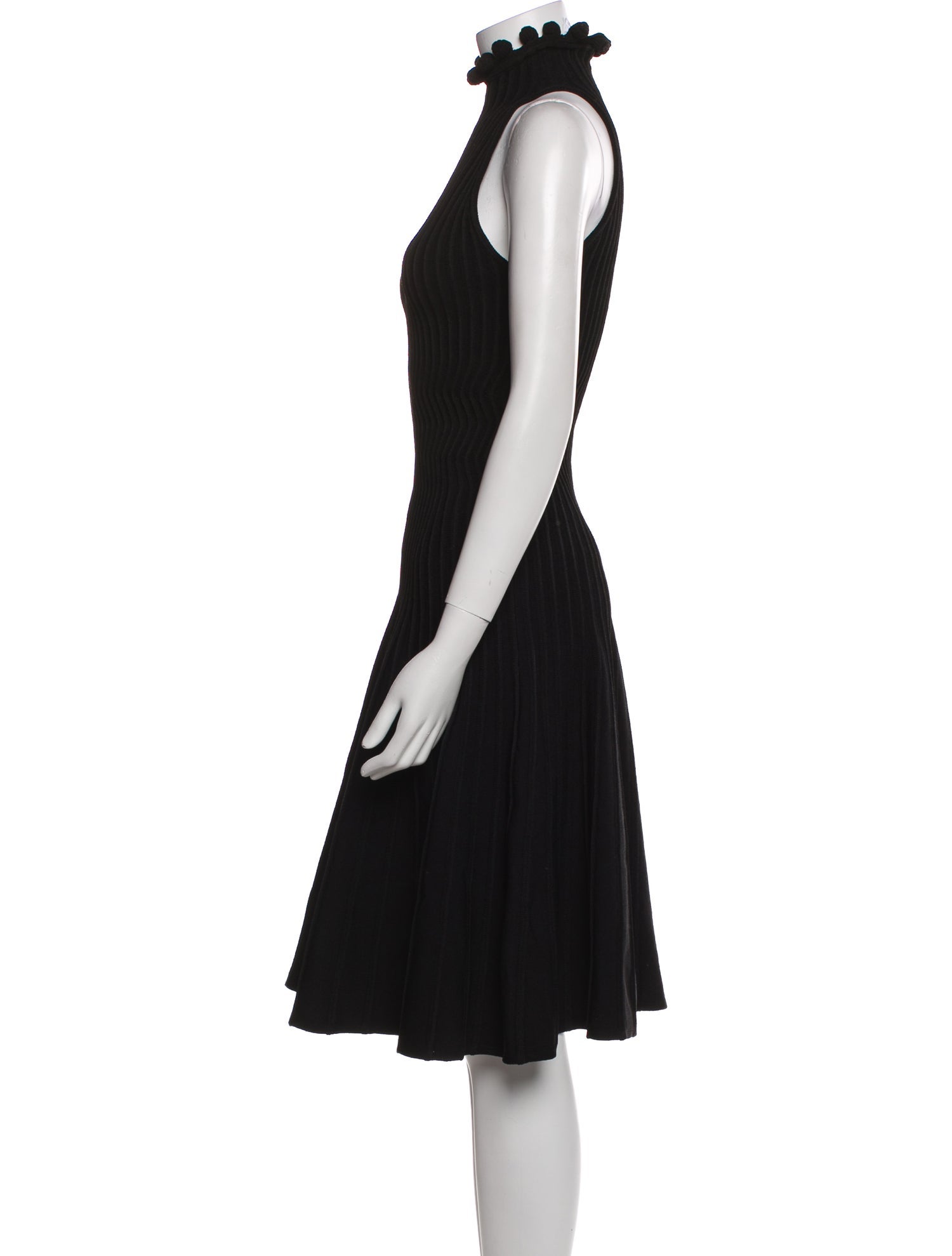 Alaïa Turtleneck Knee-Length Dress