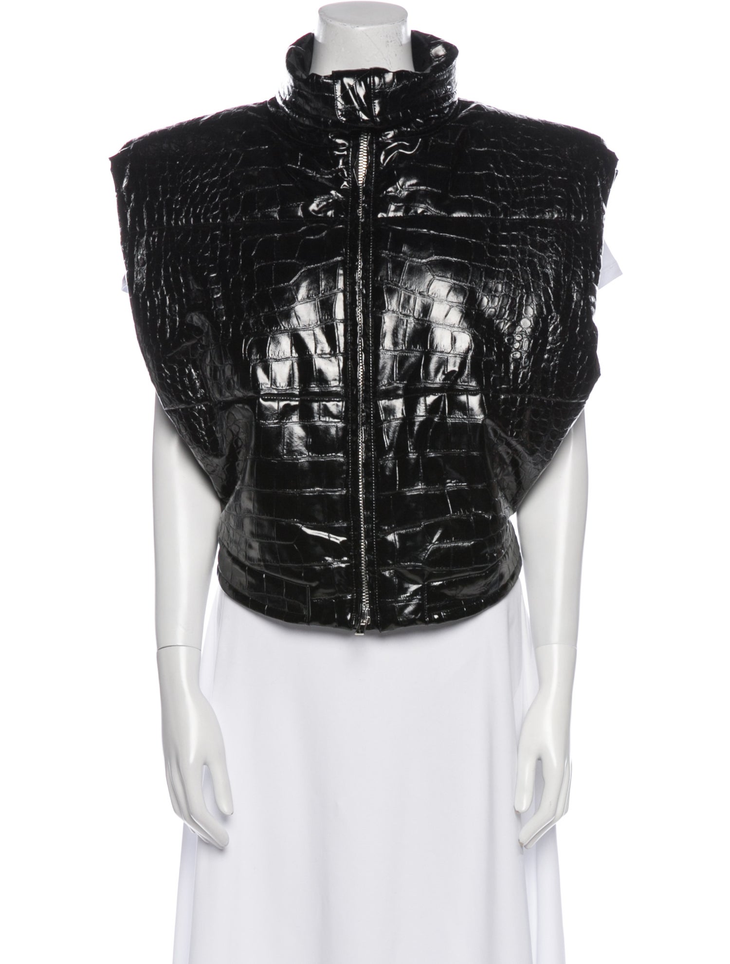 Alaïa Faux Leather Vest