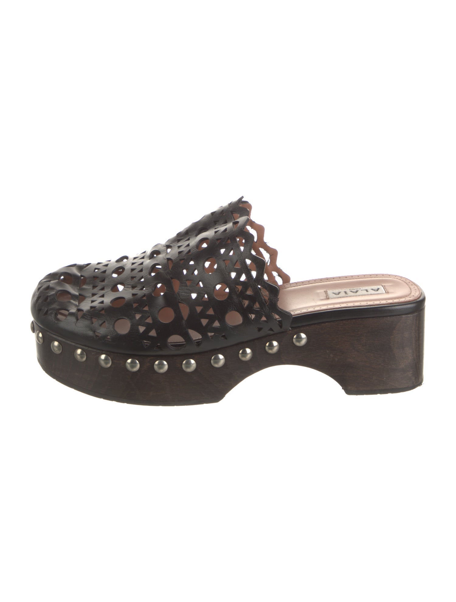 Alaïa Leather Slides