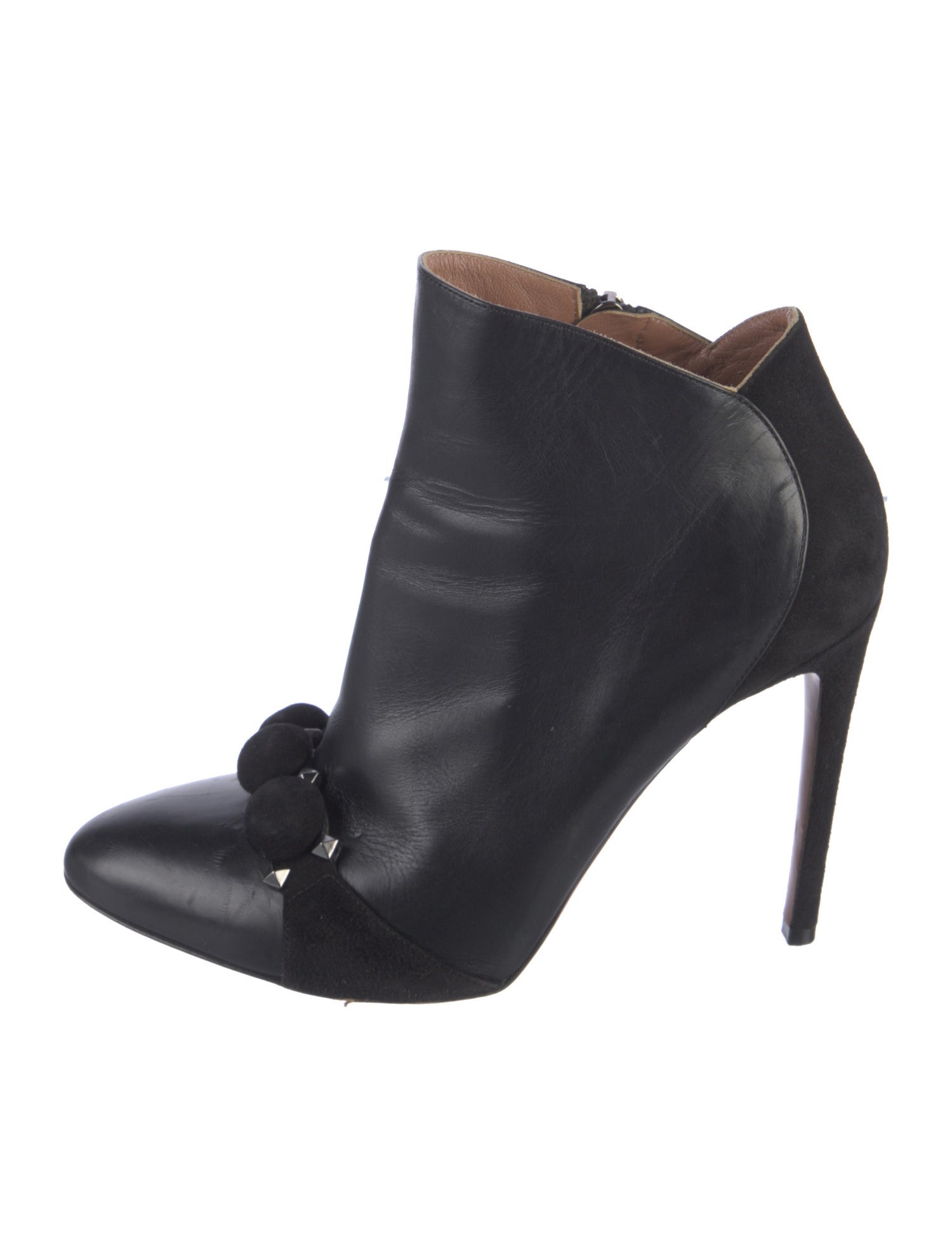 Alaïa Leather Studded Accents Boots