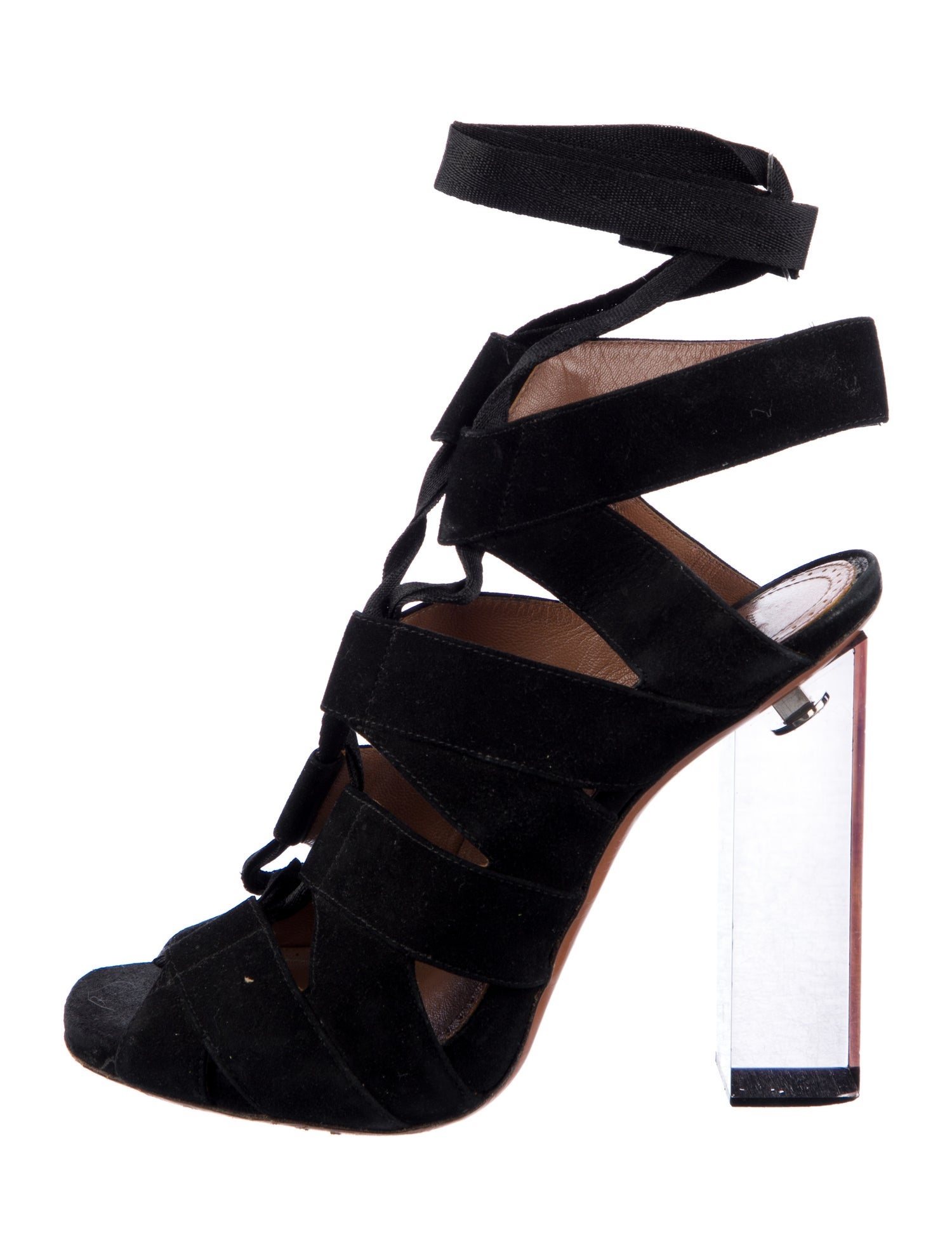 Alaïa Suede Gladiator Sandals