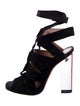 Alaïa Suede Gladiator Sandals